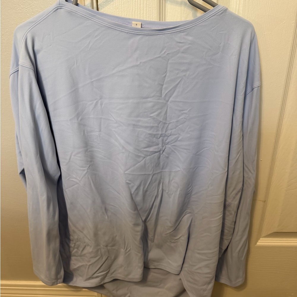 lululemon athletica Soft Blue Long Sleeve Top